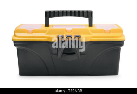 Empty plastic box for tools isolated on white Stock Photo - Alamy