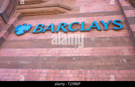 Barclays Bank Sign Stock Photo