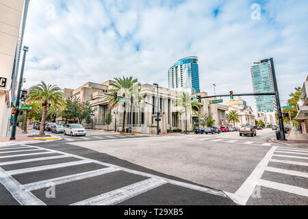 ORLANDO, FLORIDA, USA - DECEMBER, 2018: The Orange County Library System is a public library system located in the Orlando area of Central Florida, be Stock Photo