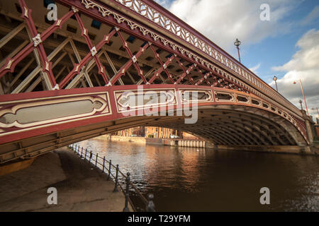 Crown point bridge in Leeds , West Yorkshire, UK Stock Photo