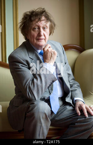 Veteran British comedian and singer songwriter Ken Dodd, pictured in his home city of Liverpool during a break in touring. Dodd has had many recording hits, charting on nineteen occasions in the UK Top 40 since the early 1960s. He played to sell-out audiences at concerts across the UK and made numerous television appearances. Stock Photo