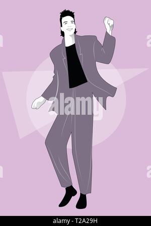 Young people dancing new wave music wearing clothes in the style of the 80s  Stock Vector Image & Art - Alamy