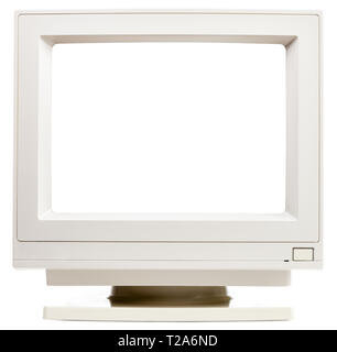 desktop computer, display with cut out screen, keyboard, mouse ...