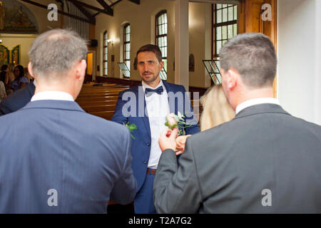 Wedding at St Andrew's School for Girls Stock Photo
