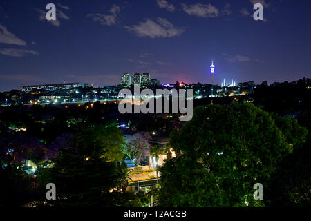 Johannesburg skyline at night, South Africa Stock Photo
