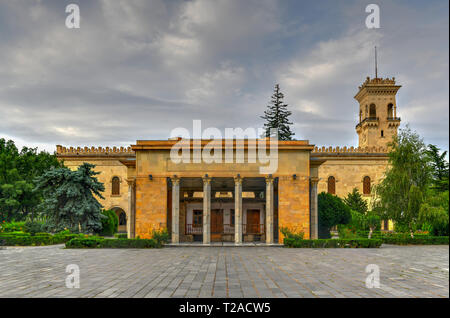 Stalin's House and Building of Joseph Stalin Museum In Gori - Stalin's Homeland, in Gori, Shida Kartli Region, Georgia, Eurasia. Stock Photo