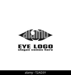 Abstract Eye graphic logo template, vision logo design. Stock Vector