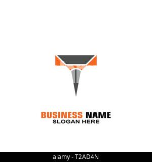 Letter T graphic logo template, creative letter T logo design. Stock Vector
