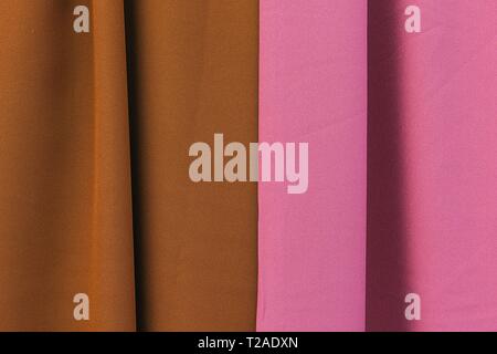 Close up surface of colorful fashin fabrics in high resolution Stock Photo