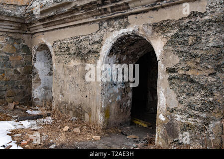 Tools and strengthening the battery 198 on the hill Refrigerator in Vladivostok, Russia. Stock Photo