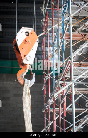 construction airport working site details Stock Photo