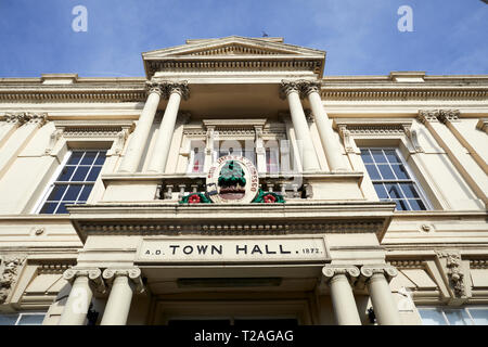 Wavertree Town Hall on High Street, Liverpool, in Merseyside now closed and abandoned Stock Photo