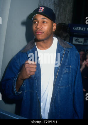 HOLLYWOOD, CA - MARCH 11: Rapper/actor LL Cool J attends Hollywood Walk of Fame Ceremony for The Supremes on March 11, 1994 at 7050 Hollywood Boulevard in Hollywood, California. Photo by Barry King/Alamy Stock Photo Stock Photo