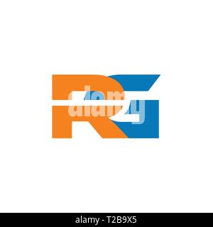 letter rg simple geometric linked logo vector Stock Vector Image & Art ...