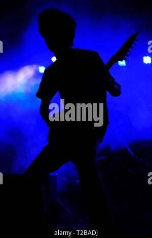 Vector illustration of a rock band playing live Stock Photo: 25869899