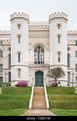 Louisiana's Old State Capitol, in Baton Rouge, Louisiana Stock Photo