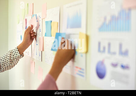 Entrepreneurs discussing reports Stock Photo