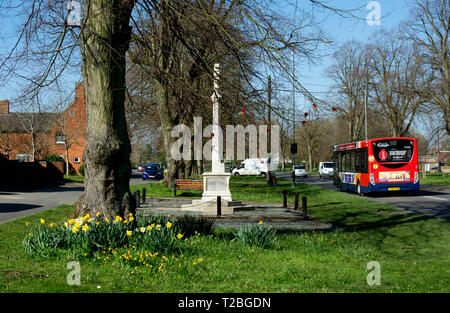 Hillmorton village in spring, near Rugby, Warwickshire, UK Stock Photo