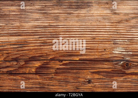 Rustic oak wood plank texture as background Stock Photo