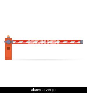 closed car barriers Stock Vector
