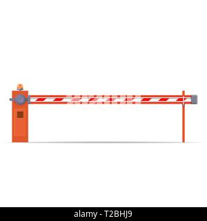 closed car barriers Stock Vector