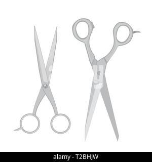 barber scissors isolated Stock Vector