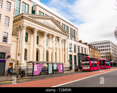 Belfast, Northern Ireland, UK - March 30 2019: Ulster Bank, Head Office, Donegall Square East