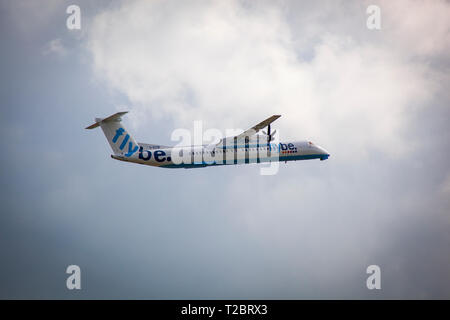 FlyBe commuter plane Stock Photo