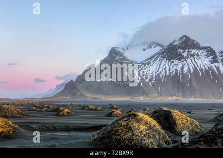 Stokksnes, Hornafjordur, Hofn, South Iceland, Iceland, Europe Stock Photo