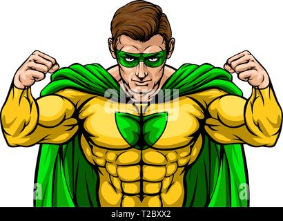 Superhero Cartoon Character Stock Vector