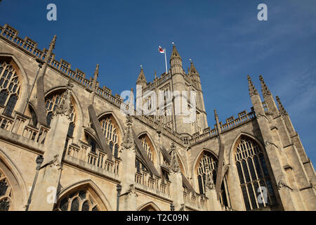 Bath, Somerset, UK, 22nd February 2019, Bath Abbey Stock Photo