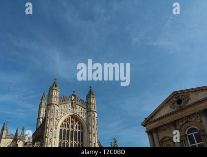 Bath, Somerset, UK, 22nd February 2019, Bath Abbey Stock Photo