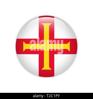 Country flag button web design Stock Vector