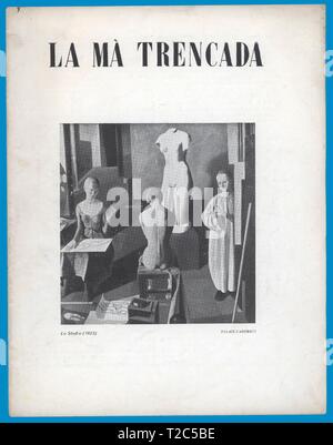 Portada de la revista de arte La Mà Trencada, editada en Barcelona, enero de 1925. Stock Photo