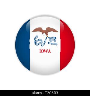 Country flag button web design Stock Vector
