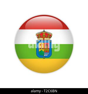 Country flag button web design Stock Vector