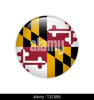 Button of flag Ukraine Stock Vector