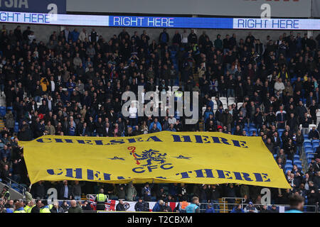 Chelsea fans unfurl two huge banners before Brighton humble the