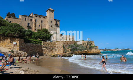 Tamarit Castle near Tarragona, Spain. Taken in July 2018 Stock Photo