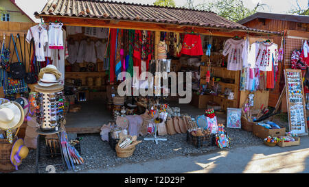 Traditional Market in Vatra Dornei, Bucovina region. Romania Stock Photo