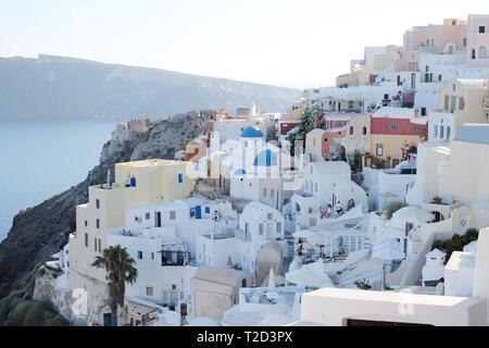 Houses in Santorini, Greek Islands Stock Photo