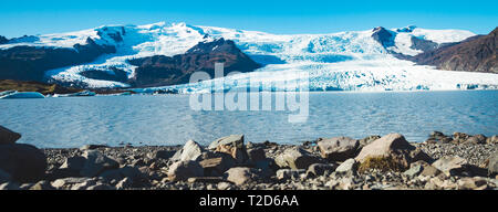 A beautiful glacier somewhere in breathtaking Iceland Stock Photo