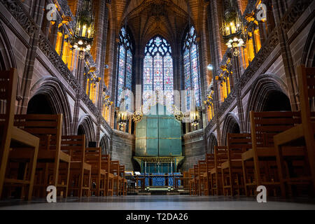 Inside the Lady Chapel in Liverpool's Anglican Cathedral Stock Photo