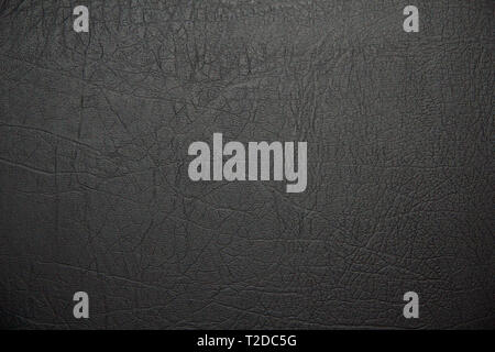 Leather. Artificial leather. Textured surface of artificial or natural leather. Close-up view. Stock Photo