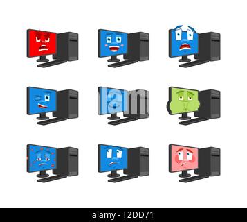 cartoon character of monitor with angry face Stock Vector Image & Art ...