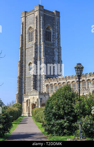 st peter and st paul parish church, Lavenham Town Centre, Suffolk, England, UK, GB Stock Photo