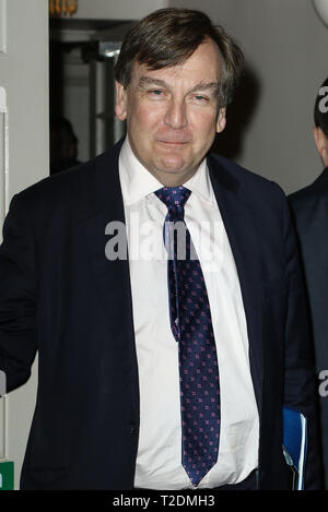 Mar 08, 2016 - London, England, UK - Motown: The Musical Press Night, Shaftesbury Theatre - Red Carpet Arrivals Photo Shows: John Whittingdale Stock Photo