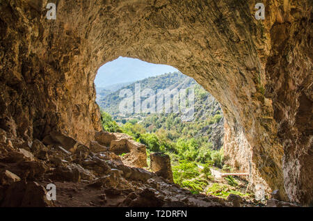 Peshna cave in Macedonia Stock Photo