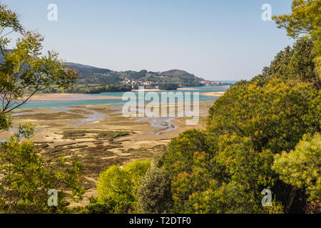 Marshes in the Urdaibai biosphere reserve. sunny day Stock Photo