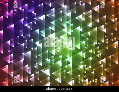 Set triangulars background Stock Vector